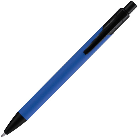 Ручка шариковая Undertone Black Soft Touch, ярко-синяя - рис 5.